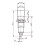 Signal Indicator Dash Light DC 24V, LED Bulbs XD10-3 Green, 10mm 2/5" Panel Mount 8Pcs 5