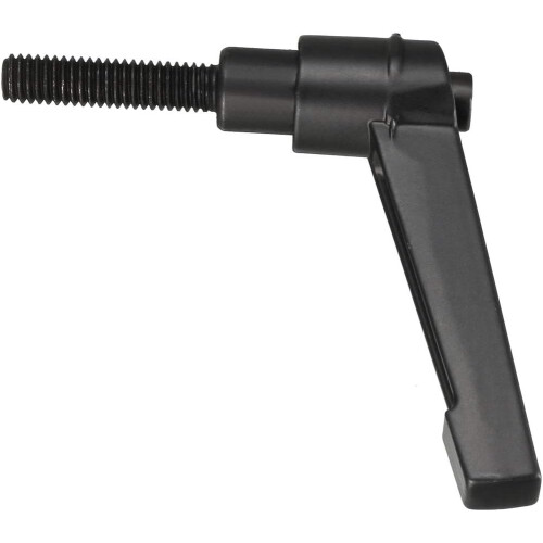 M6 x 25mm Handle Adjustable Clamping Lever Thread Push Button Ratchet Male Threaded Stud Knobs Locking Rotating Screw Handles Quick Release Bolt Black 1
