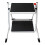 2 STEP LADDER STOOL KITCHEN DIY HOME DOUBLE FOLDING NON SLIP HEAVY DUTY COMPACT 2