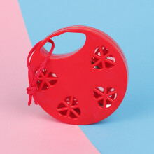 Red Tambourine for Adults Orff Bells Tambourines Musical Percussion Instrument