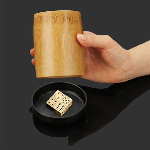 15mm Solid Polished Brass Dices Metal Solid Poker Dices Funny Game Playing Props 1