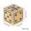 15mm Solid Polished Brass Dices Metal Solid Poker Dices Funny Game Playing Props 3