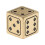 15mm Solid Polished Brass Dices Metal Solid Poker Dices Funny Game Playing Props 5