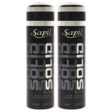 Solid Black de Sapil pour Hommes - Spray Déodorant 6,76 oz - Lot de 2