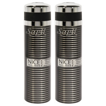 Nice Feelings Black de Sapil pour Homme - Spray Déodorant 6,76 oz - Pack de 2