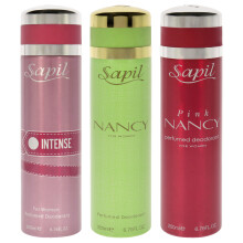 Kit Sapil pour Femmes - 3 Pièces 6,76 oz Spray Déodorant - Intense, Nancy Green, Pink Nancy