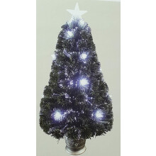 3ft Green Fibre Optic Christmas Xmas Tree with White LED Star Multi Function