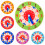 5.5in Learning Clock Learning Board for w/ 12/24 Hour Scale Primary Toddler Gi Red 2