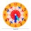 5.5in Learning Clock Learning Board for w/ 12/24 Hour Scale Primary Toddler Gi Red 8