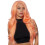 Accessorio Costume Parrucca Kim Tropical Peach 1