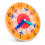 5.5in Learning Clock Learning Board for w/ 12/24 Hour Scale Primary Toddler Gi Red 11
