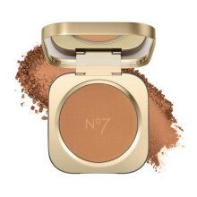 No7 Pro Artist Soft Glow Bronzer Powder - Lightweight, Buildable Matte Bronzer for Natural, Sun-Kissed Warmth - Silky, Sculpting Powder for Shine-Free