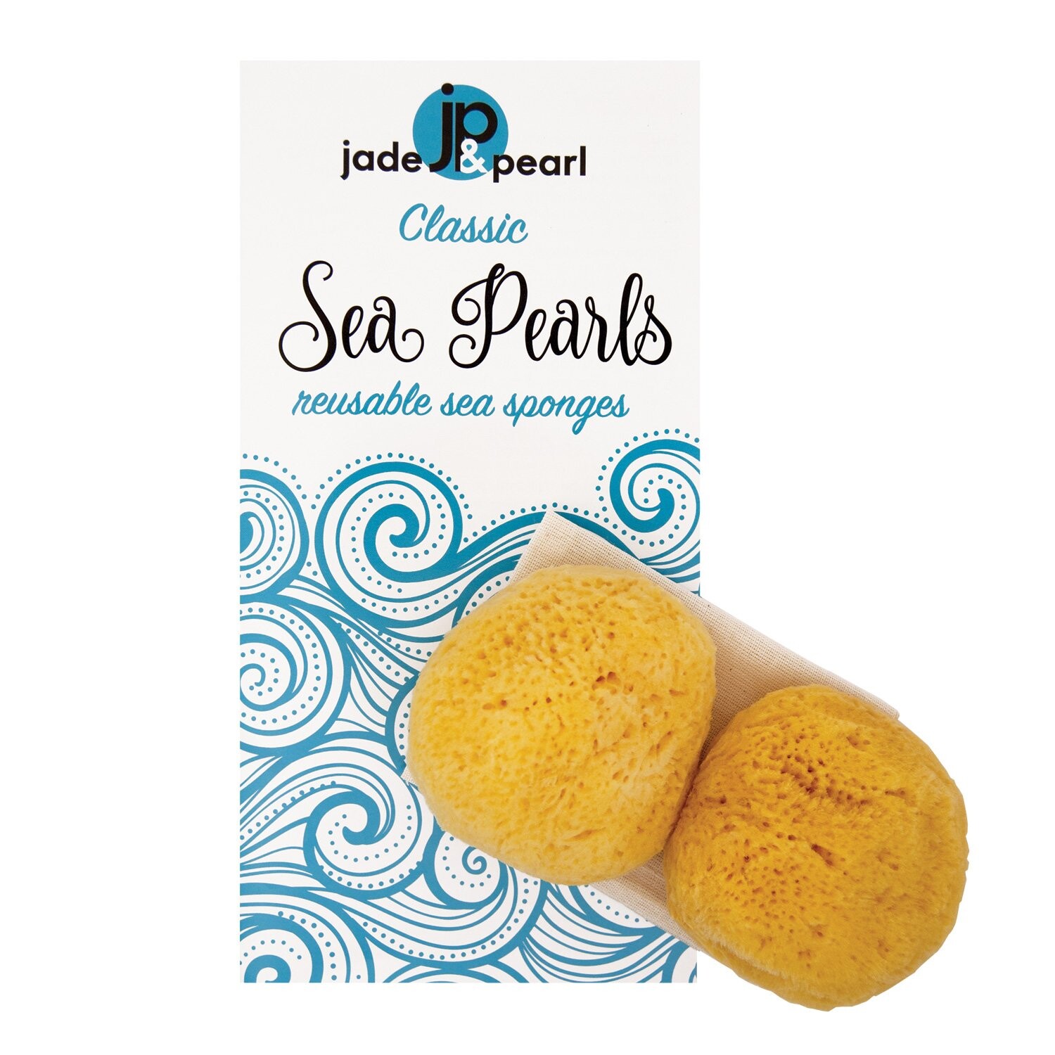 Sea Pearls- Reusable Natural Sea Sponges, Classic Medium 2 Count on OnBuy