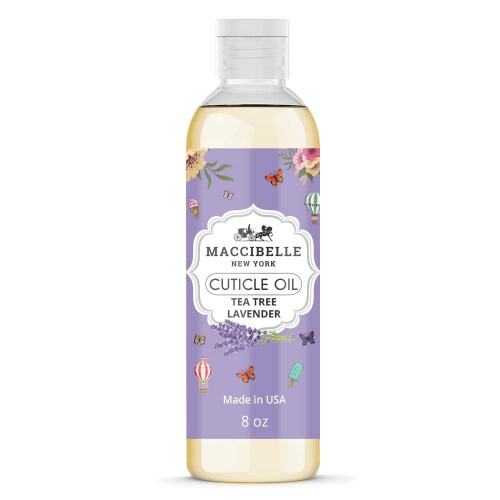 Maccibelle Olio per Cuticole Ricarica per Cuticole Secche e Screpolate (Lavanda 8oz)