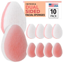 IMPRESA Panni Scrub Facciali Doppia Faccia - Spugne Esfolianti - Made in USA - Pulizia Profonda & Rimozione Trucco