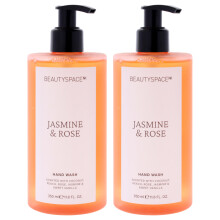 Jabón de Manos Beauty Space - Jazmín y Rosa - 11.8 oz - Pack de 2