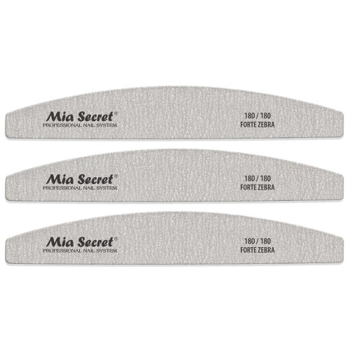 Lima per Unghie Forte Zebra Halfmoon 180/180 Blu Centro 3 pezzi