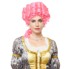 Marie Antoinette Rosa Kostüm Perücke für Erwachsene