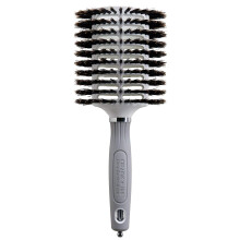 Olivia Garden Ceramic and Ion Turbo Vent 100% Boar Bristle Hair Brush with Sectioning Pick - Oval 3 1/2" x 2 1/2" (CITV-BROVL)