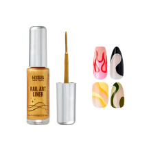 KISS NEW YORK Nail Art Liner, Sneldrogend, Langzaam Druppelend, Lage Geur, SuperFijne Haren voor Nauwkeurige Lijnen