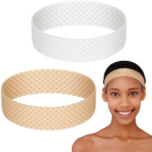WILLBOND 2 Stück Silikon Haarband rutschfest, elastischer Halter für Männer Frauen Sport Yoga