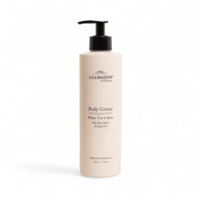 A LA MAISON Crema Corporal - Té Blanco & Rosa - Loción con Manteca de Karité y Aceites de Argán & Aguacate - 12 oz