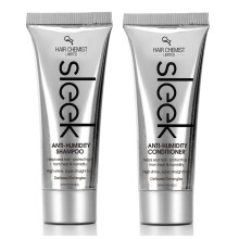 Hair Chemist SLEEK Shampoo e Conditioner Anti Umidità 8 oz. (SET 2-PZ) - Shampoo e Conditioner per Capelli Lisci