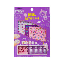 Kiss Impress No Glue Mani Press On Nägel, Mini, 'Unicorn Dream', Multicolor, Kindergröße, Squoval