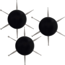 YALOJE 3 Pz Strumenti per Unghie, Attrezzo Metallico 6-in-1 per Nail Art