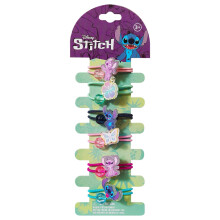 LUV HER Disney Lilo & Stitch Elastische Haarties voor Meisjes - Multikleur, Duurzaam - Set van 6 - Ideale Haaraccessoires