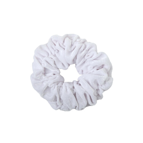 Jumbo Samt Scrunchy (Weiß)