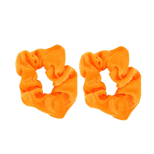 Samt Solid Scrunchies - Set mit 2 (Marigold)