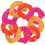 9er Pack Haargummis (Neonpink, Neonorange, Senfgelb) 1