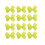 Small Solid Bow for Girls - Set of 12 (Neon Yellow) 1