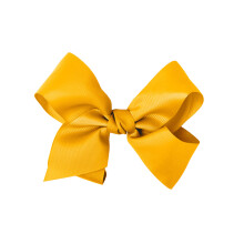 5.5 Inch Grosgrain Hair Bow Clip For Women And Girls (Marigold)