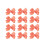 Small Solid Bow for Girls - Set of 12 (Peach) 1