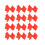 Small Solid Bow for Girls - Set of 12 (Neon Orange) 1