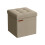 Foldable Storage Ottoman - Fabric - Camel Brown - Multi-functional Bench and Footrest 1
