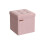 Foldable Storage Ottoman - Fabric - Jelly Pink - Versatile Footrest and Storage Solution 1