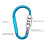 D-Shaped Code Lock for Bike Security Cable Lock, Outdoor Lock Combination Locks Blue 10