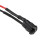 5Set DC 12V 3mm Pre Wired LED with Holder, White Light Round Top Clear Lens, 6mm Panel Mount 5