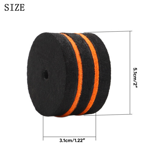 Drum Foot Pedal Beater Hammer Head Felt Pad Drum Felt Pads Replacement Accessory 2