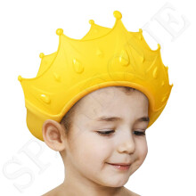 Spareque Baby Badewanne Duschhaube, Bad Visierhut für Augen- und Ohrenwaschutz, verstellbare Silikon-Duschkrone