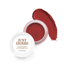 Just Herbs Ayurvedico, Tinta Naturale Labbra e Guance, Blush per Donne - Senza Sls, Chimici e Parabeni - 01 Rosso Mattone