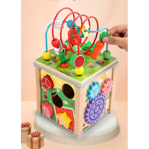 Children Xylophone Playing Pulling Radish Toy Hand-Eye Coordination Training Ten in one