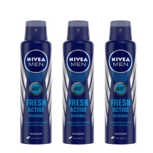 Nivea Men Fresh Active Deodorant Spray, 450Ml, Pack Of 1