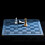 Universal PU Leather Folding Chess Board Flat Chess Game Chessboard Chess Board Grey 6