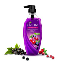 Gel de Ducha Fiama Blackcurrant & Bearberry, 500Ml, Gel Ducha Para Mujeres y Hombres, Acondicionadores para Piel Radiante
