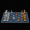 Universal PU Leather Folding Chess Board Flat Chess Game Chessboard Chess Board Grey 7