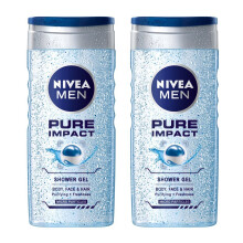 Nivea Men Pure Impact Shower Gel 250Ml (Pack Of 2)